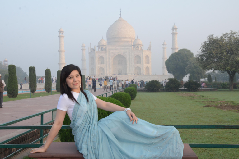 From Delhi: Sunrise Taj Mahal and Agra Fort Private Day Trip Private Tour from Delhi with Car, Driver, and Guide Only