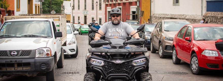 Des quad à travers la ville de Guanajuato