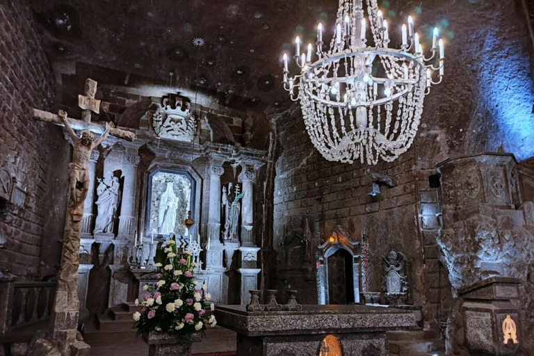 Cracovia: Tour guidato della Miniera di Sale di Wieliczka con servizio di prelievo in hotelTour guidato in inglese