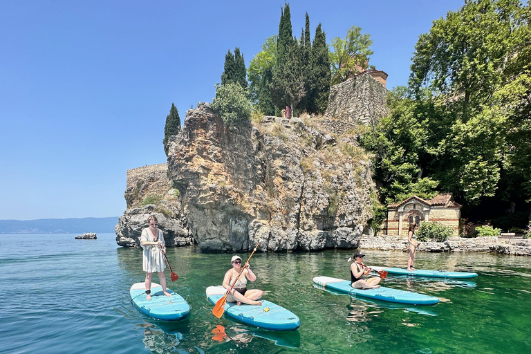 Ohrid: Stand Up Paddleboarding Tour with Landmarks &amp; Photos