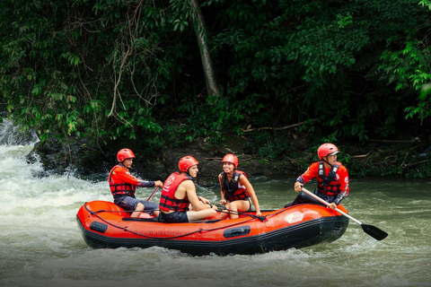 From Khao Lak: ATV & Rafting with Waterfall and Temple Visit From Khao Lak: Rafting 5.5 km. + ATV + Waterfall + Temple