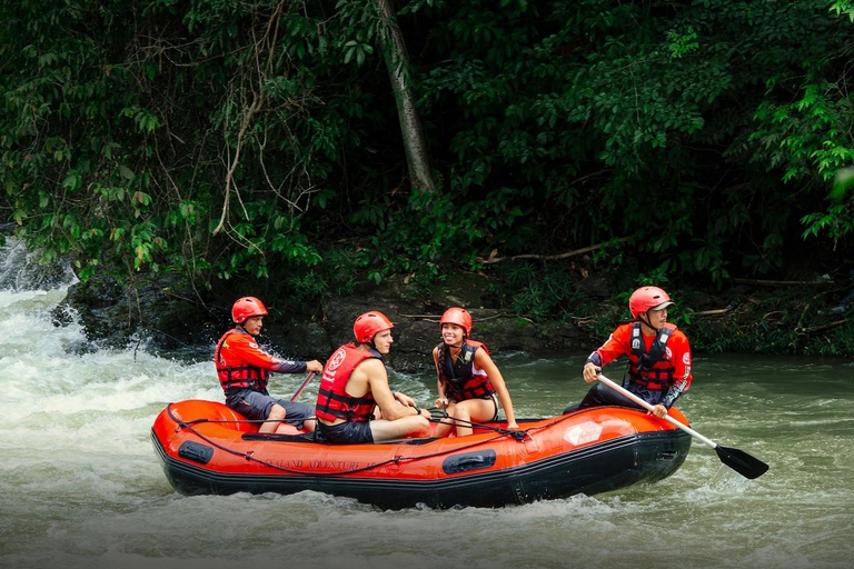 From Khao Lak: ATV & Rafting with Waterfall and Temple Visit From Khao Lak: Rafting 9 km. + ATV + Waterfall + Temple