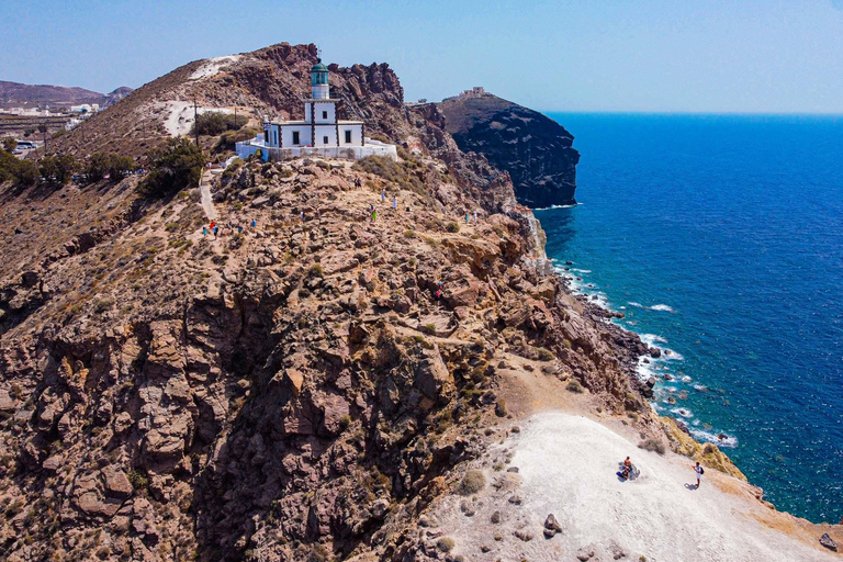 Da Fira: Tour in minibus dei punti salienti di Santorini con tramonto a Oia