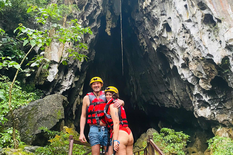 Phong Nha: Zipline Dark Cave & Paradise Cave Exploration Option 4: Full Adventure Experience - Drop-off in Hue