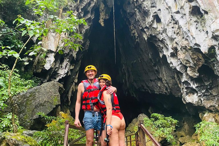Phong Nha: Zipline Dark Cave & Paradise Cave Exploration Option 4: Full Adventure Experience - Drop-off in Hue