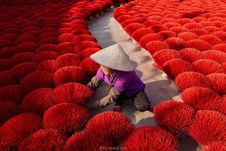 Hanoi: Incense Village, Hat or Lacquer Village "SMALL GROUP" PRIVATE: 4 Villages: INCENSE + HAT + LACQUER + VOTIVE PAPER