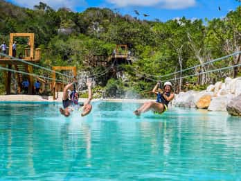 Punta Cana: Scape Park Eintritt für Cenote, Zip Lines und Höhlen