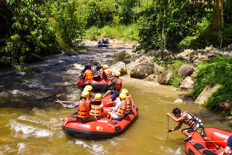 KhaoLak :White Water Rafting ,Monkey Cave, Elephant Bathing