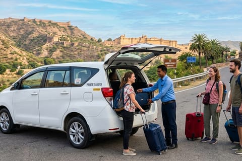 Jaipur, Agra, or Delhi: Private one-way transfer