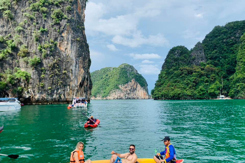 Phuket - James Bond-ön James Bond Island 7 punkter &amp; 6 öar med kanotpaddlingPhuket: James Bond Island Speedboat Tour med kanotpaddling