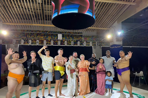 Osaka : Spectacle privé de Sumo et expérience complète avec Hot PotSpectacle privé avec repas chaud