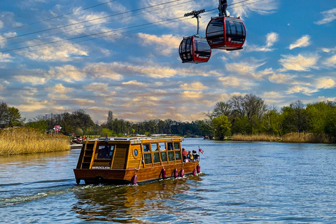 Cruzeiro guiado pelo rio Oder e excursão a pé por WroclawTour em português, francês e italiano