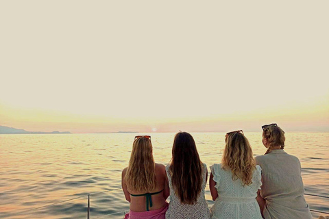 From Panormo: Sunset Cruise with Snacks and Drinks Sunset Cruise without Transfer
