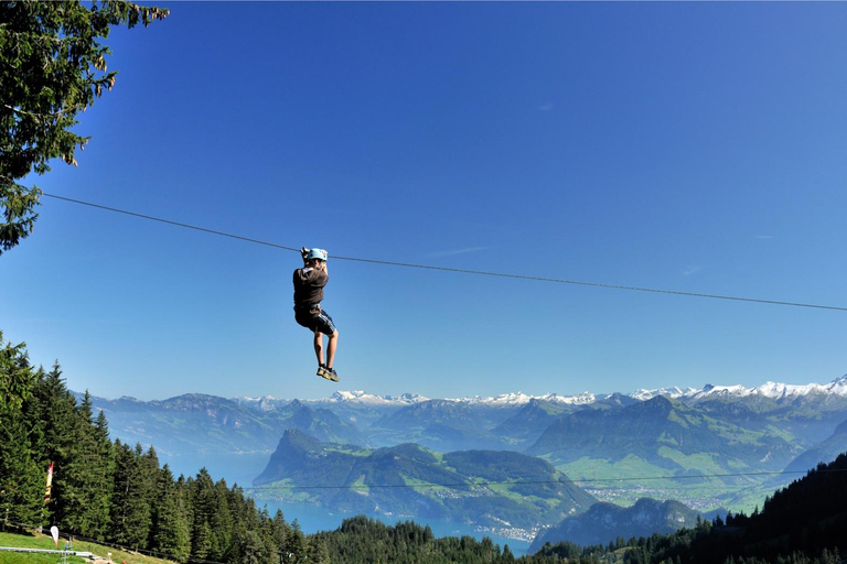 Desde Lucerna Tren autoguiado de ida y vuelta al Monte PilatusDesde Lucerna: viaje autoguiado de ida y vuelta en tren al monte Pilatus