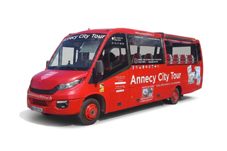 Cabrio-Bus-Tour durch Annecy
