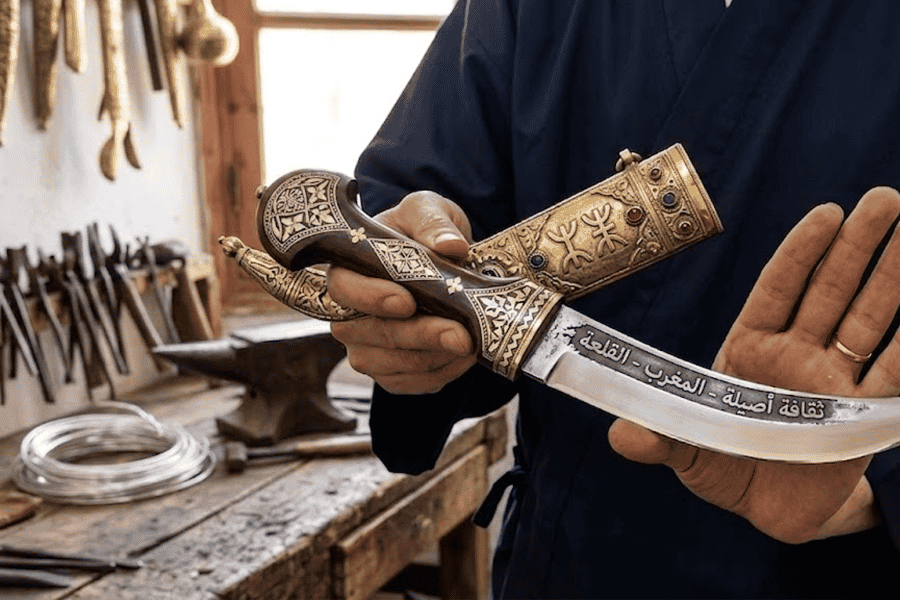 El-Kelâa M'Gouna: Workshop zur Herstellung von Amazigh-Dolchen. Foto: GetYourGuide