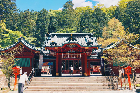 Monte Fuji: Escursione in funivia di Oshino Hakkai, Hakone e OwakudaniStazione di Shinjuku ore 8:30