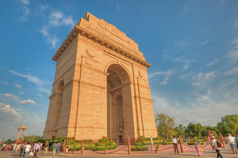 Delhi: privétour met de auto door het oude en nieuwe Delhi voor een hele dag