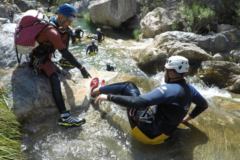 Río Verde, Otivar, Granada: canyoning crystal clear waters jumps and rappel