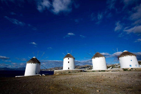 Cruzeiro guiado em Mykonos com um jipe exclusivo para passageiros: Visita obrigatória em 4h