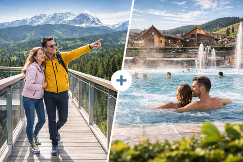 Zakopane: Treetop Skywalk Hot Springs Experience & Transport Zakopane Treetop Skywalk Termy Bania Fast Track & Transport