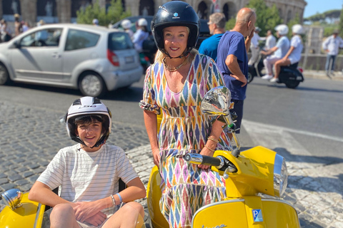 Rom: Vespa Vespa Sidecar Tour med upphämtning från hotell