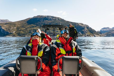 From Stavanger: Lysefjord Sightseeing RIB Boat Tour