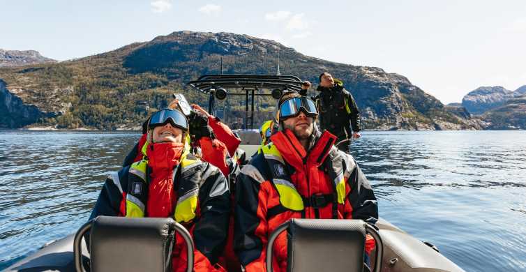 Ze Stavanger: Zwiedzanie Lysefjordu łodzią RIB