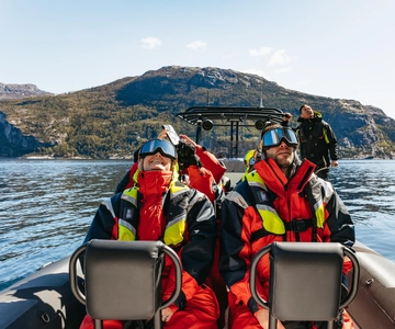 From Stavanger: Lysefjord Sightseeing RIB Boat Tour