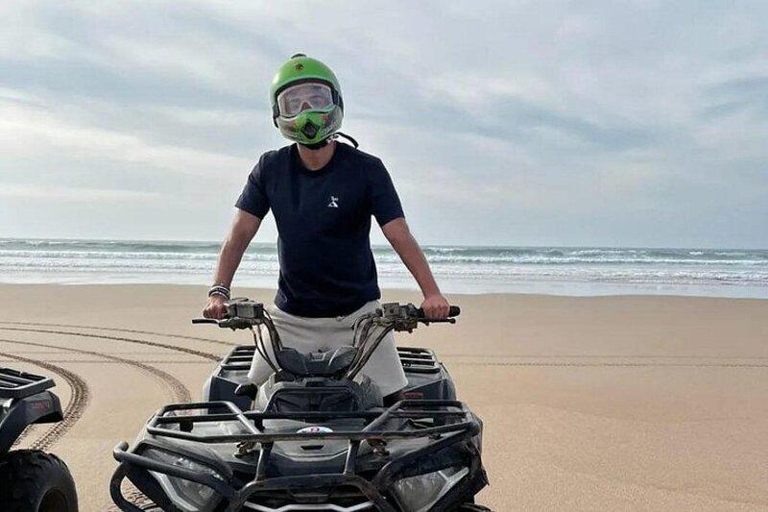 Agadir: Desert & Beach Quad with Sandboard & Camel Option Double Desert & Beach Quad, Sandboard