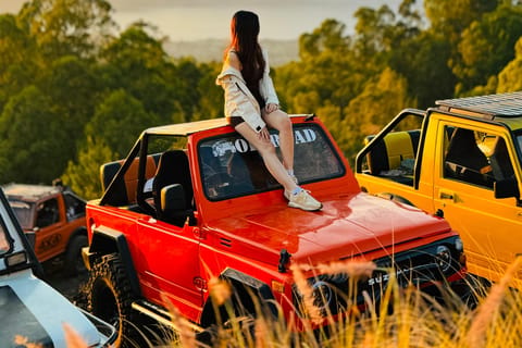 Bali: Mount Batur Jeep Tour with Black Lava & Waterfall