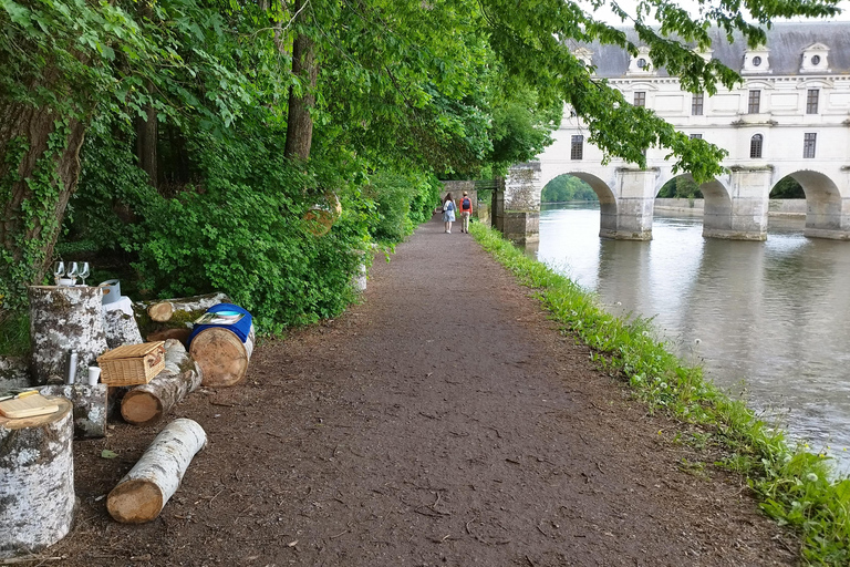 Chenonceau: giro guidato in ebike e pranzo al sacco con vino e formaggioDivertente tour in ebike a Chenonceau con degustazione di vini e formaggi