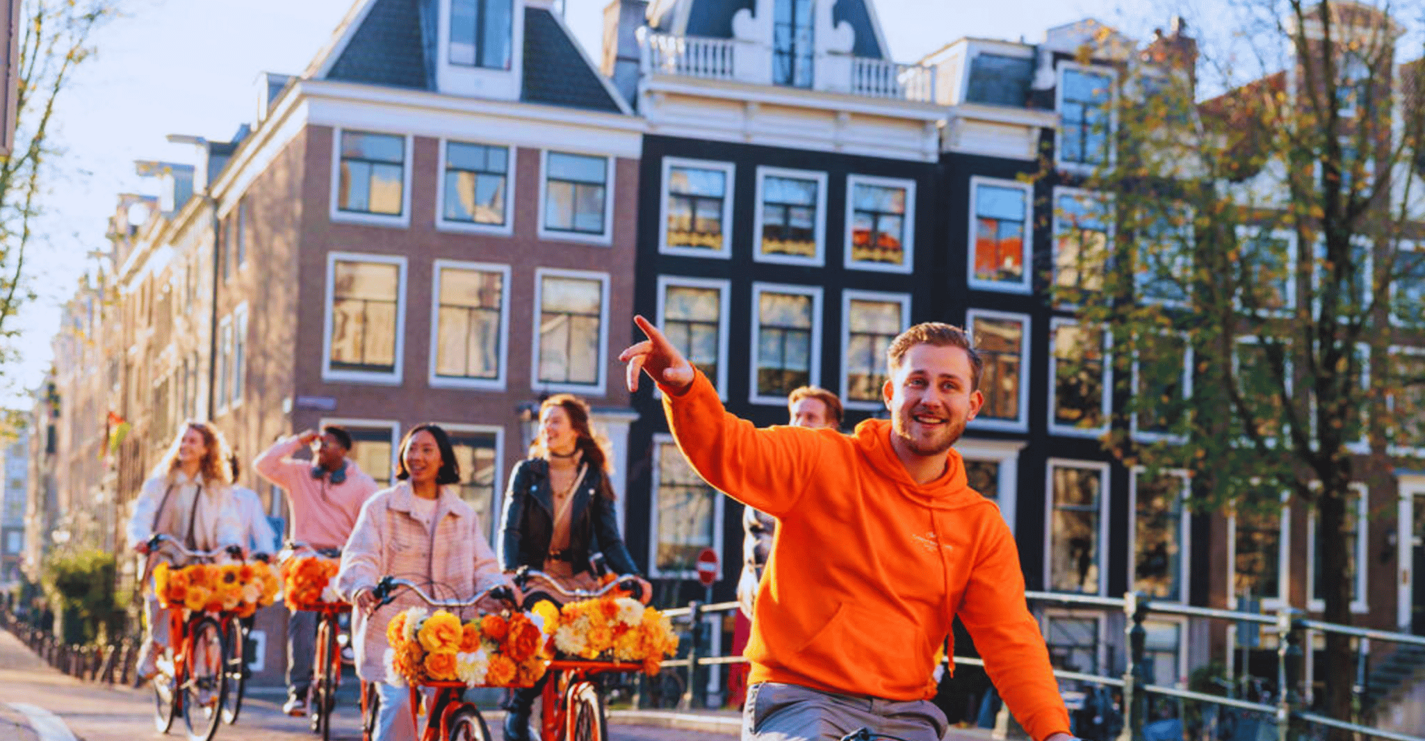 Amsterdam: Top Highlights Guided Bike Tour in EN/DE/ES/FR/IT