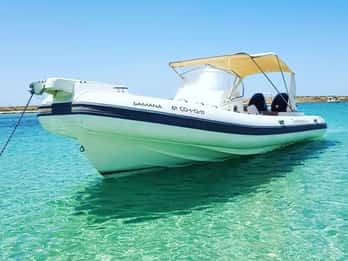 Ibiza and Formentera aboard a semi-rigid treasure (Samaná)