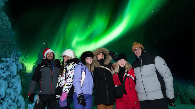 Rovaniemi:⭐Northern Lights Hunt with Guarantee & Free Photos