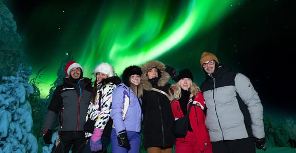 Rovaniemi:⭐Northern Lights Hunt with Guarantee & Free Photos