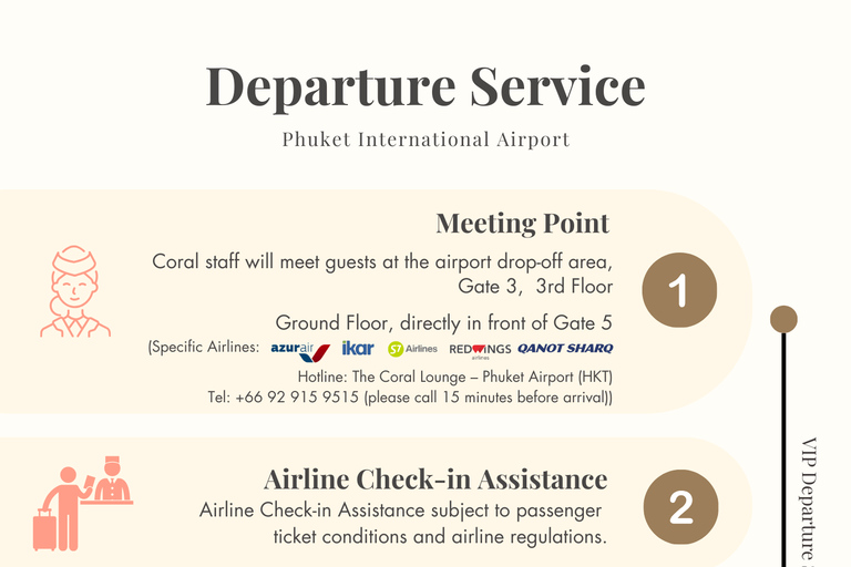 Phuket Airport (HKT):VIP service with Premium Lounge VIP Departure International with First Class Lounge