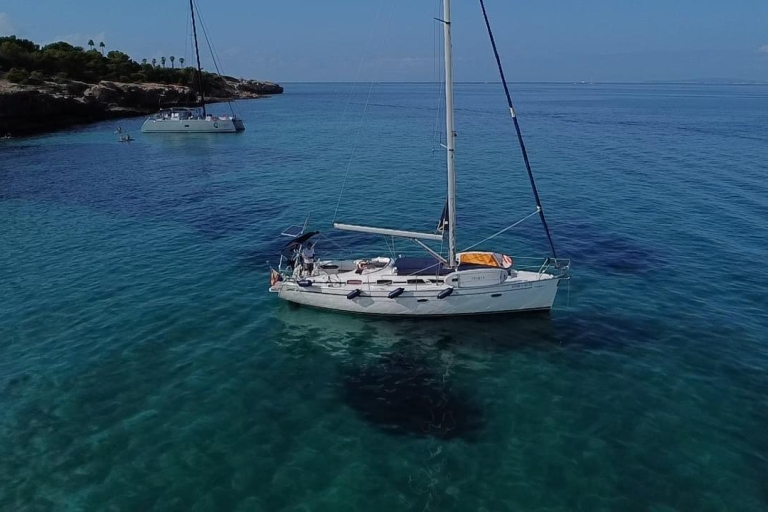 Palma originele boottocht met snorkel, zwemmen in kristalhelder waterMallorca geweldige boottocht met snorkelstop kristalwater