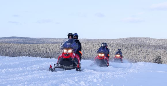 Saariselkä: Ice Fishing Safari by Snowmobile
