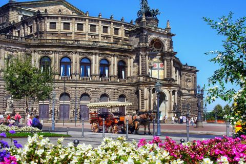 Dresden: stads- en Semperoper-wandeling met gids