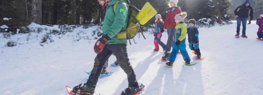Lac Blanc : Sortie raquettes en famille