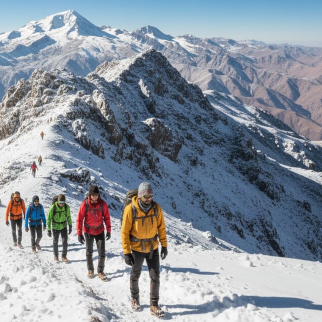 Marrakech : trek de 2 jours sur le mont Toubkal avec hébergement en lodge. - trekking