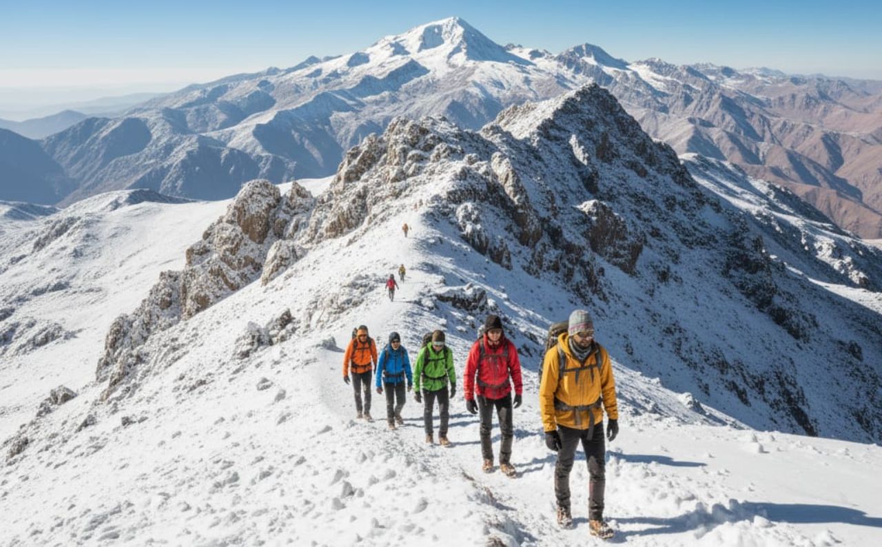 Marrakesch: 2-tägige Trekkingtour auf den Berg Toubkal mit Übernachtung in einer Lodge.