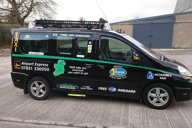 Belfast: Tour guidato del famoso taxi nero con Irish Coffee