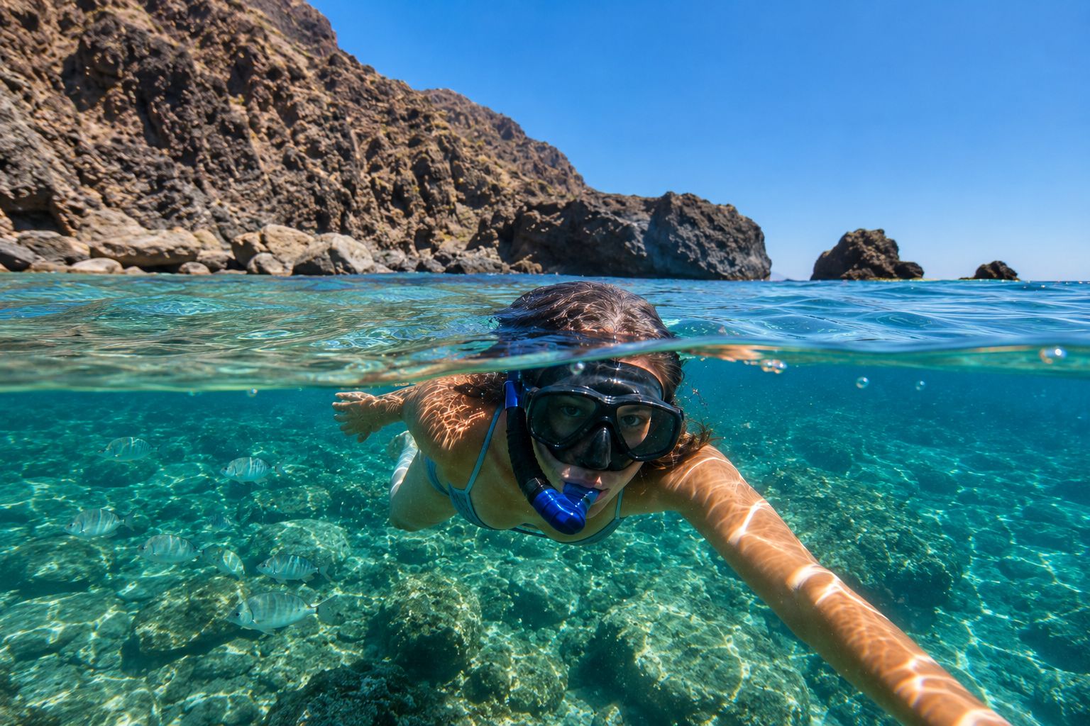 Cabo de Gata: Geführte Schnorcheltour mit Fotos und Getränk inklusive