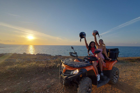 Malia: Kvällstur med off-road fyrhjulingssafari och middag