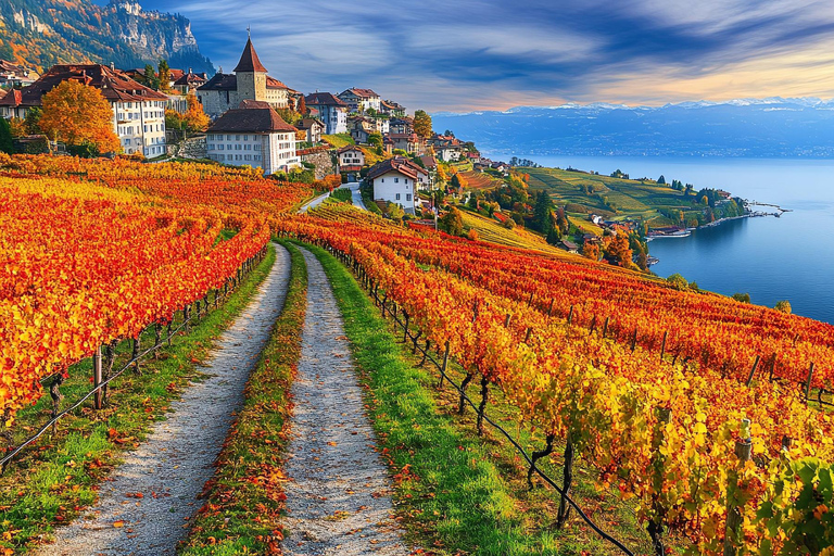 Escursione privata di un giorno: Ginevra a Lavaux Vineyards, Nyon e ritorno