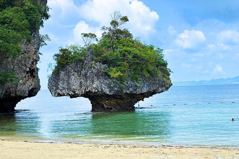 Krabi: Luxury Vintage Wooden Boat Cruise With Island Hopping Private: One day 4 Islands Tour