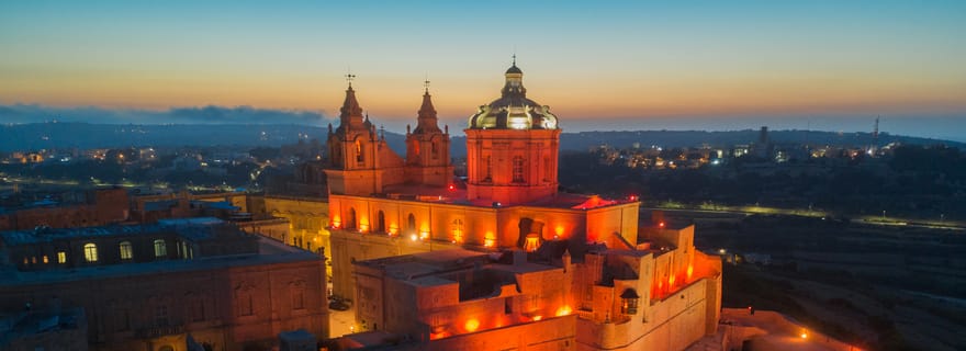 Malte : visite nocturne de La Valette, Mosta et Mdina
