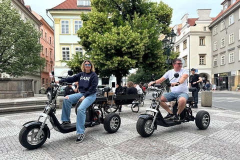 Prague: 2 hours FUN TRIKE tour in Prague with guide Prague: 2 hours FUN e-TRIKE tour with Guide
